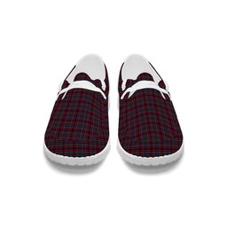ScotsTee Shop Scottish Johnstons of Elgin Bicentennial Tartan Plaid Canvas Loafer Shoes