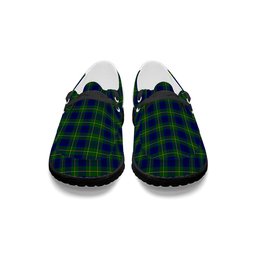 ScotsTee Shop Scottish Johnston of Caskieben Modern Tartan Plaid Canvas Loafer Shoes