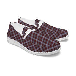 ScotsTee Shop Scottish Jardine of Castlemilk Modern Tartan Plaid Canvas Loafer Shoes