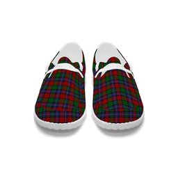 ScotsTee Shop Scottish Kilgour Tartan Plaid Canvas Loafer Shoes
