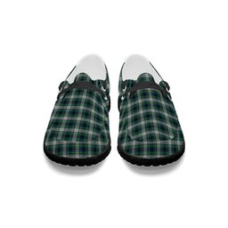 ScotsTee Shop Scottish Johnston Dress Modern Tartan Plaid Canvas Loafer Shoes