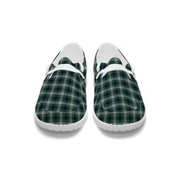 ScotsTee Shop Scottish Johnston Dress Modern Tartan Plaid Canvas Loafer Shoes