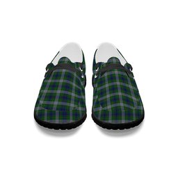 ScotsTee Shop Scottish Johnston Dress Dalgleish Tartan Plaid Canvas Loafer Shoes
