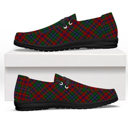 ScotsTee Shop Scottish Kilgour Symmetrical Tartan Plaid Canvas Loafer Shoes