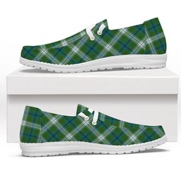 ScotsTee Shop Scottish Johnstone Dress Ancient Tartan Plaid Canvas Loafer Shoes