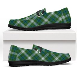 ScotsTee Shop Scottish Johnstone Dress Ancient Tartan Plaid Canvas Loafer Shoes