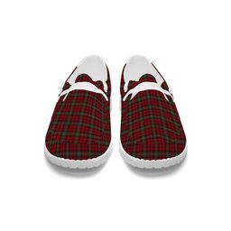 ScotsTee Shop Scottish Lindsay #2 Ancient Clan Tartan Plaid Canvas Loafer Shoes