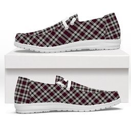 ScotsTee Shop Scottish Little Dress Modern Tartan Plaid Canvas Loafer Shoes