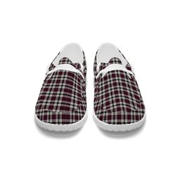 ScotsTee Shop Scottish Little Dress Modern Tartan Plaid Canvas Loafer Shoes
