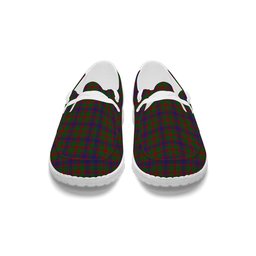 ScotsTee Shop Scottish Logan 1819 Tartan Plaid Canvas Loafer Shoes