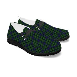 ScotsTee Shop Scottish Lloyd of Dolobran Tartan Plaid Canvas Loafer Shoes