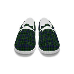 ScotsTee Shop Scottish Lloyd of Dolobran Tartan Plaid Canvas Loafer Shoes