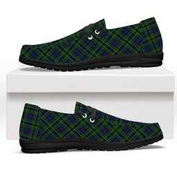 ScotsTee Shop Scottish Lloyd of Dolobran Tartan Plaid Canvas Loafer Shoes