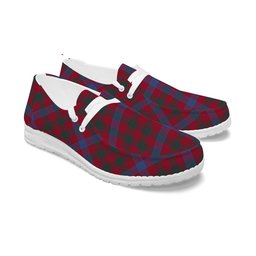 ScotsTee Shop Scottish Laing Artefact Modern Tartan Plaid Canvas Loafer Shoes