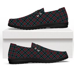 ScotsTee Shop Scottish Lindsay-McGee Ancient Clan Tartan Plaid Canvas Loafer Shoes