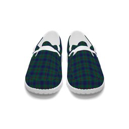 ScotsTee Shop Scottish Lawrie Tartan Plaid Canvas Loafer Shoes