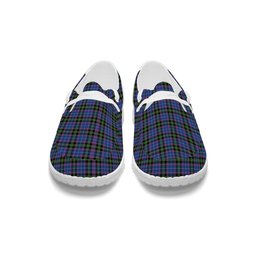 ScotsTee Shop Scottish Lang of Sherbrooke Modern Clan Tartan Plaid Canvas Loafer Shoes
