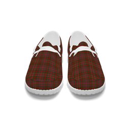 ScotsTee Shop Scottish MacAlister Modern Tartan Plaid Canvas Loafer Shoes