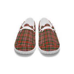 ScotsTee Shop Scottish MacAlister Ancient Clan Tartan Plaid Canvas Loafer Shoes