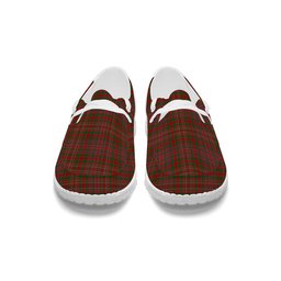 ScotsTee Shop Scottish MacAlister 1950 Tartan Plaid Canvas Loafer Shoes