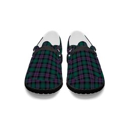 ScotsTee Shop Scottish MacArthur of Milton Modern Tartan Plaid Canvas Loafer Shoes