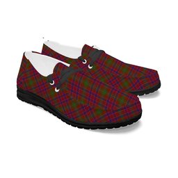 ScotsTee Shop Scottish Lumsden Short Tartan Plaid Canvas Loafer Shoes