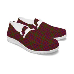 ScotsTee Shop Scottish Lumsden Short Tartan Plaid Canvas Loafer Shoes