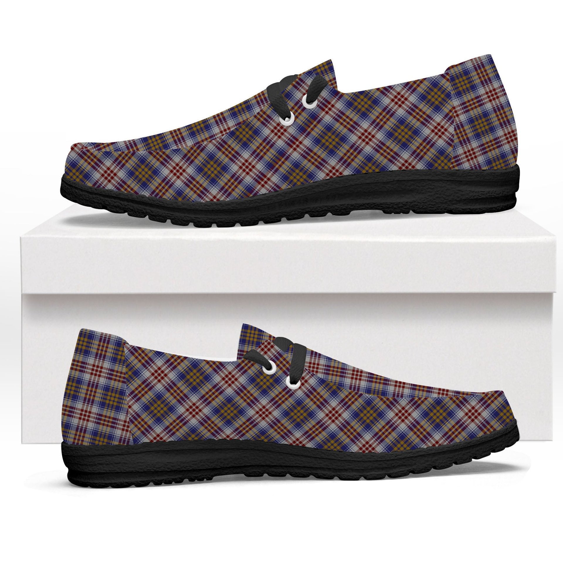 ScotsTee Shop Scottish Lysaght Dress Tartan Plaid Canvas Loafer Shoes