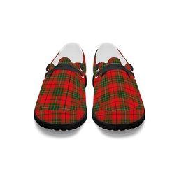 ScotsTee Shop Scottish MacAuley Modern Tartan Plaid Canvas Loafer Shoes