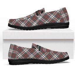 ScotsTee Shop Scottish MacBean Dress Modern Tartan Plaid Canvas Loafer Shoes