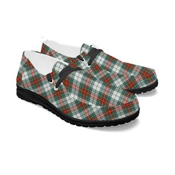 ScotsTee Shop Scottish MacBeth Dress Ancient Tartan Plaid Canvas Loafer Shoes