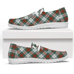 ScotsTee Shop Scottish MacBeth Dress Ancient Tartan Plaid Canvas Loafer Shoes
