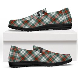 ScotsTee Shop Scottish MacBeth Dress Ancient Tartan Plaid Canvas Loafer Shoes