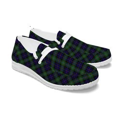 ScotsTee Shop Scottish MacCraig Tartan Plaid Canvas Loafer Shoes