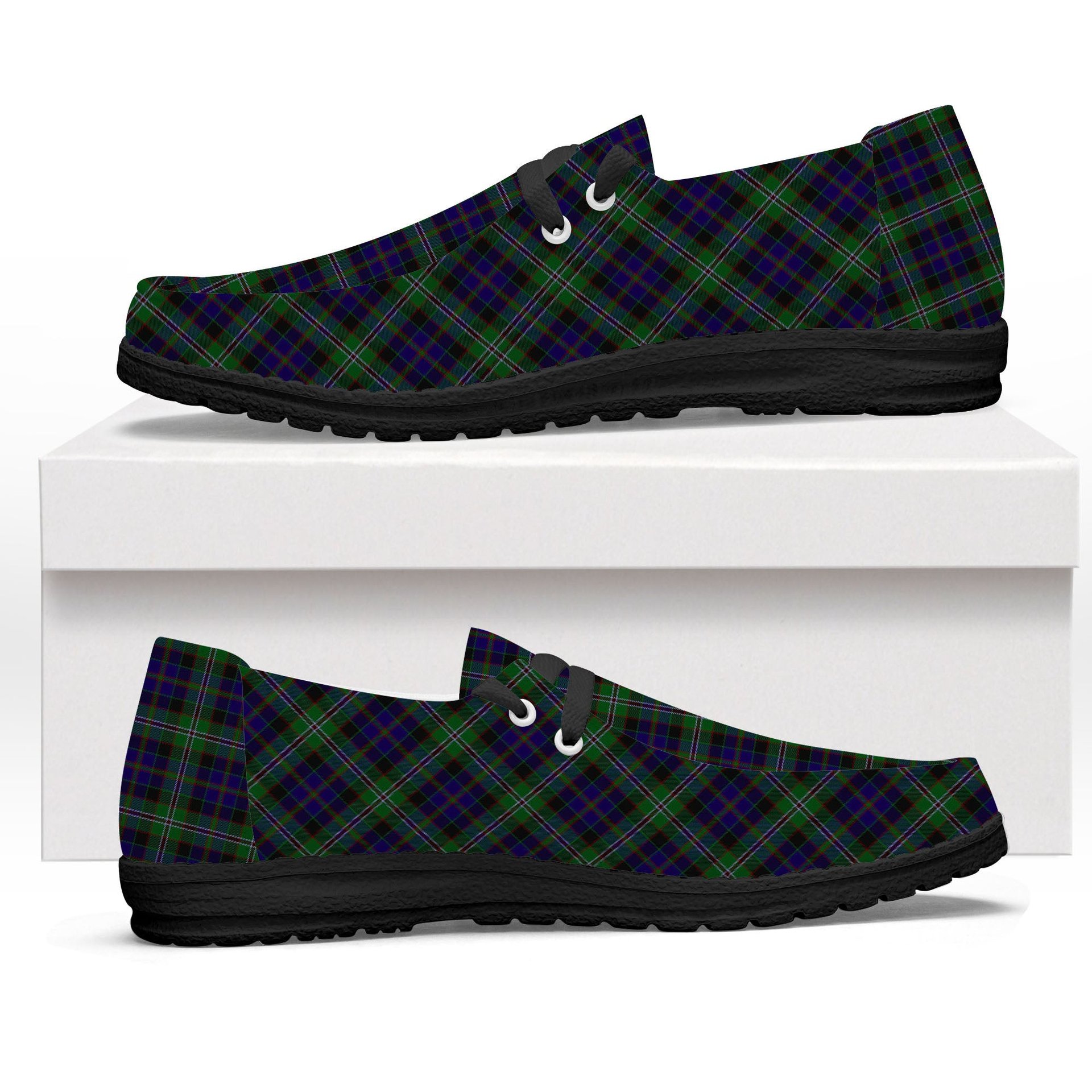 ScotsTee Shop Scottish MacCraig Tartan Plaid Canvas Loafer Shoes