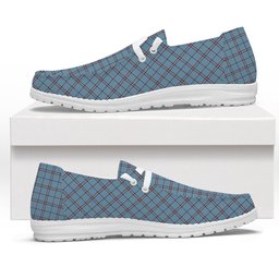 ScotsTee Shop Scottish MacDonald from Rawtenstall Tartan Plaid Canvas Loafer Shoes
