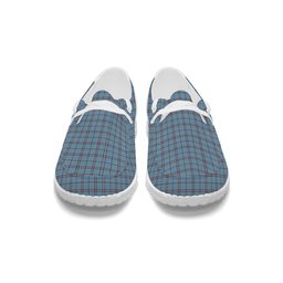 ScotsTee Shop Scottish MacDonald from Rawtenstall Tartan Plaid Canvas Loafer Shoes