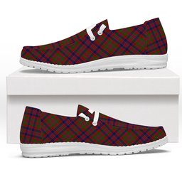 ScotsTee Shop Scottish MacDonald of Boisdale Tartan Plaid Canvas Loafer Shoes