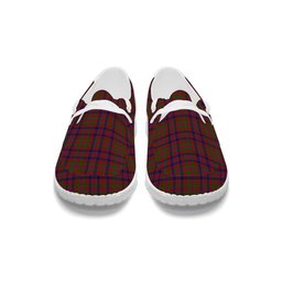 ScotsTee Shop Scottish MacDonald of Boisdale Tartan Plaid Canvas Loafer Shoes