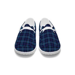 ScotsTee Shop Scottish MacCorquodale 2 Tartan Plaid Canvas Loafer Shoes