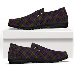 ScotsTee Shop Scottish MacDonald of Clanranald 2 Tartan Plaid Canvas Loafer Shoes