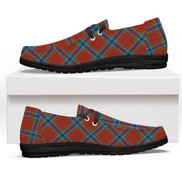 ScotsTee Shop Scottish MacCreary Ancient Tartan Plaid Canvas Loafer Shoes