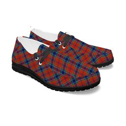 ScotsTee Shop Scottish MacCreary Modern Tartan Plaid Canvas Loafer Shoes