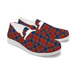 ScotsTee Shop Scottish MacCreary Modern Tartan Plaid Canvas Loafer Shoes