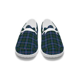 ScotsTee Shop Scottish MacCallum of Berwick Ancient Tartan Plaid Canvas Loafer Shoes