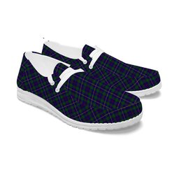 ScotsTee Shop Scottish MacCainsh Tartan Plaid Canvas Loafer Shoes