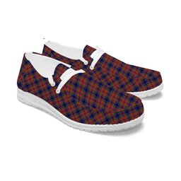 ScotsTee Shop Scottish MacCreary Tartan Plaid Canvas Loafer Shoes
