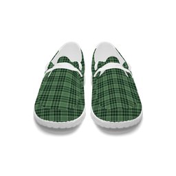 ScotsTee Shop Scottish MacDonald Lord of the Isles Hunting SC Tartan Plaid Canvas Loafer Shoes
