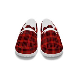 ScotsTee Shop Scottish MacDonald of Ardnamurchan Modern Tartan Plaid Canvas Loafer Shoes
