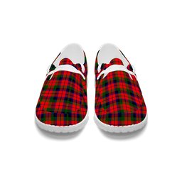 ScotsTee Shop Scottish MacCracken Modern Tartan Plaid Canvas Loafer Shoes